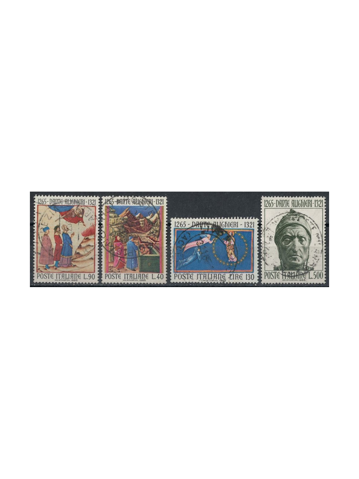 ITALIA 1965 Dante Alighieri 4v us