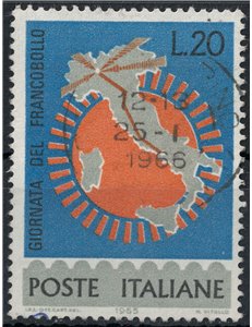 ITALIA 1965 Giornata del francobollo us