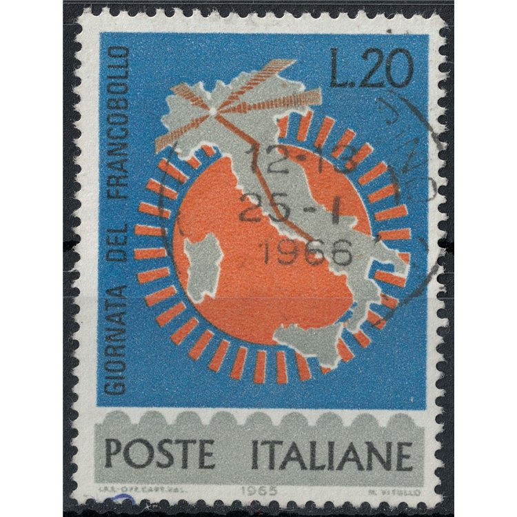 ITALIA 1965 Giornata del francobollo us