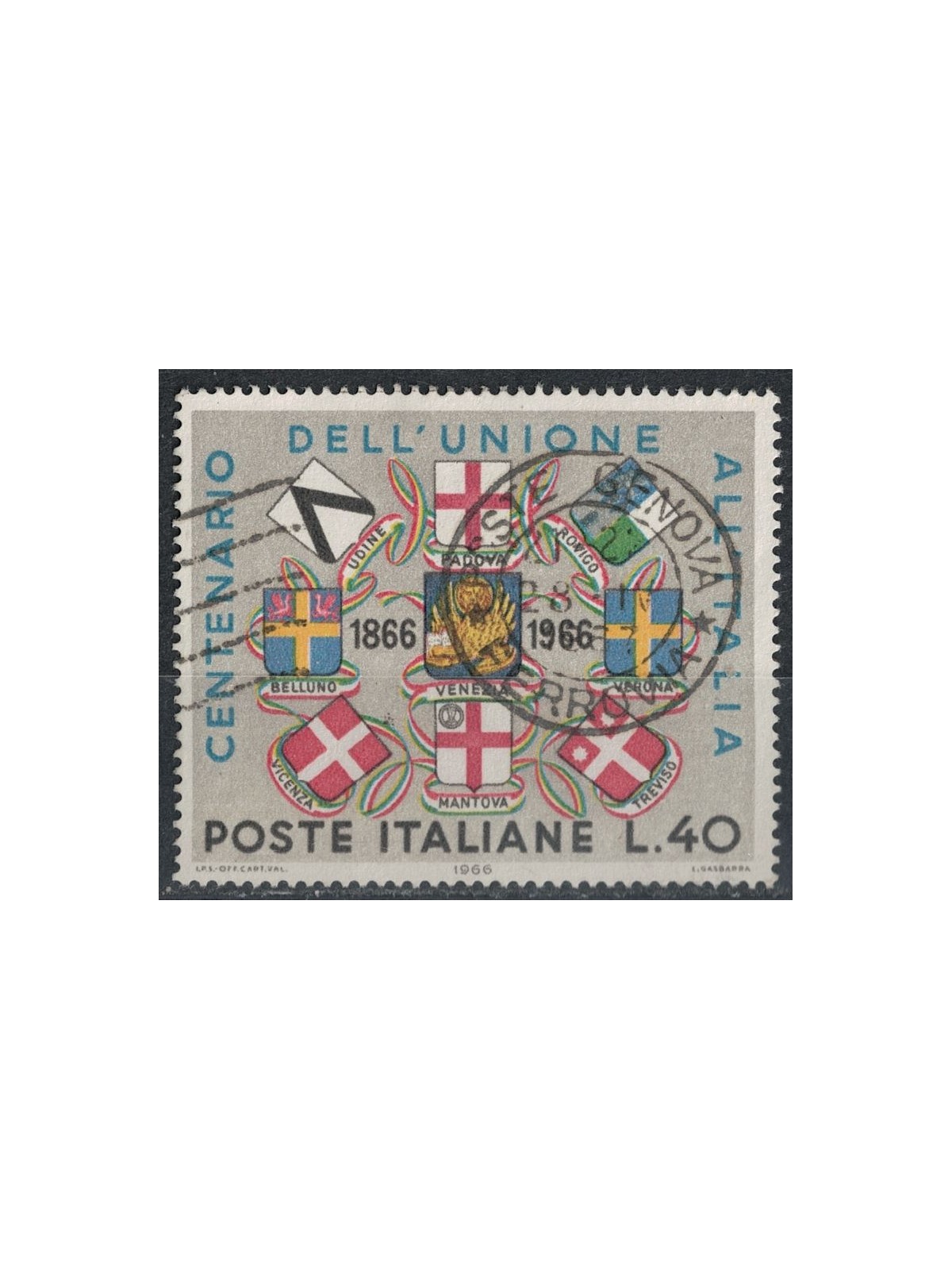 ITALY 1966 Union of Veneto us
