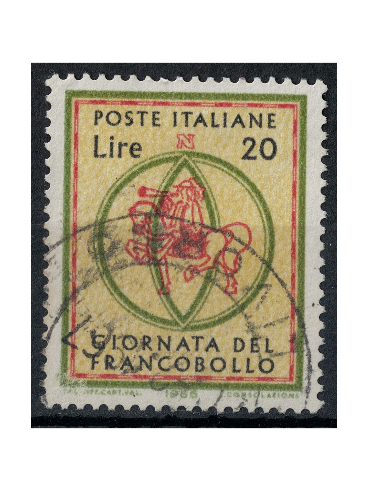 ITALY 1966 US Stamp Day