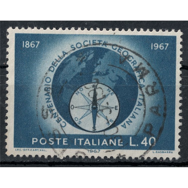 ITALY 1967 Italian Geographical Society us