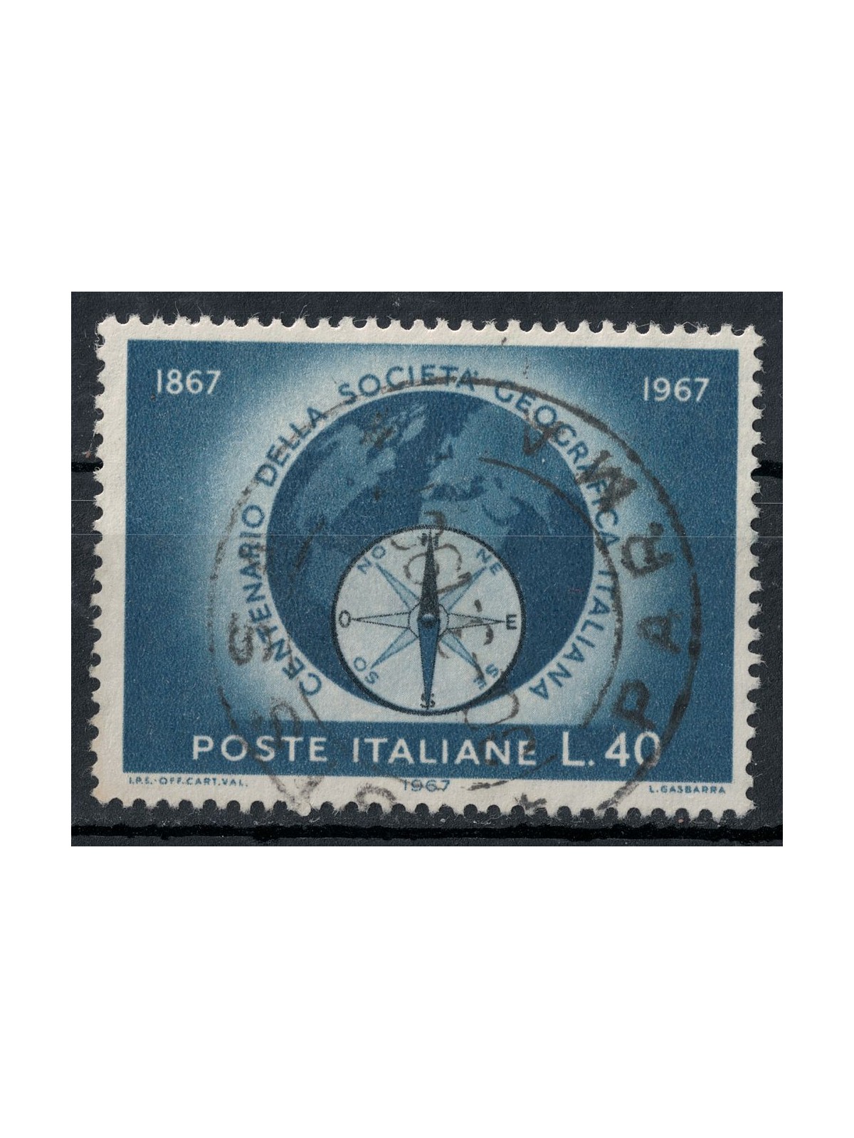 ITALY 1967 Italian Geographical Society us