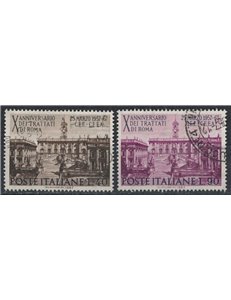 ITALIA 1967 Trattati di Roma 2v us