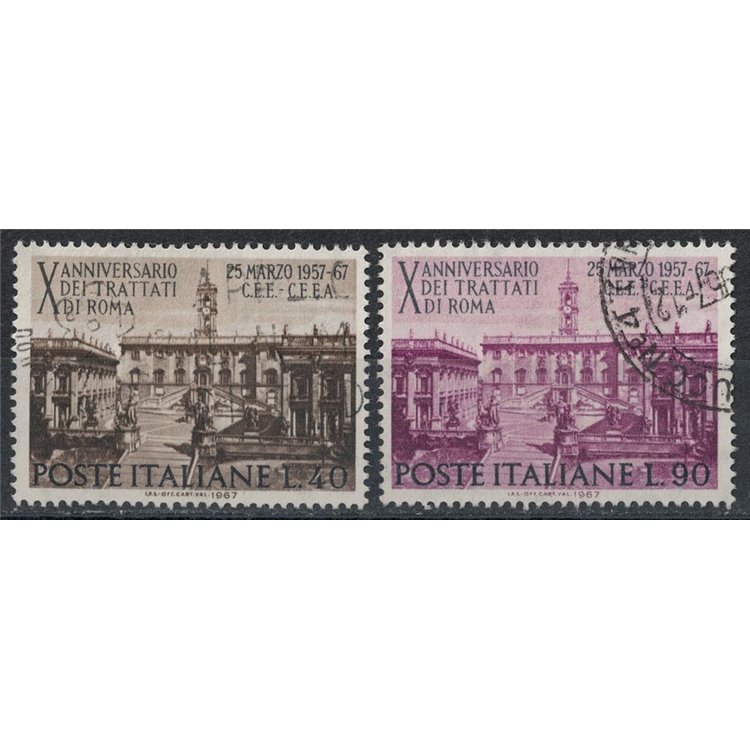 ITALY 1967 Treaties of Rome 2v us
