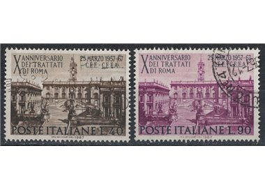ITALIA 1967 Trattati di Roma 2v us