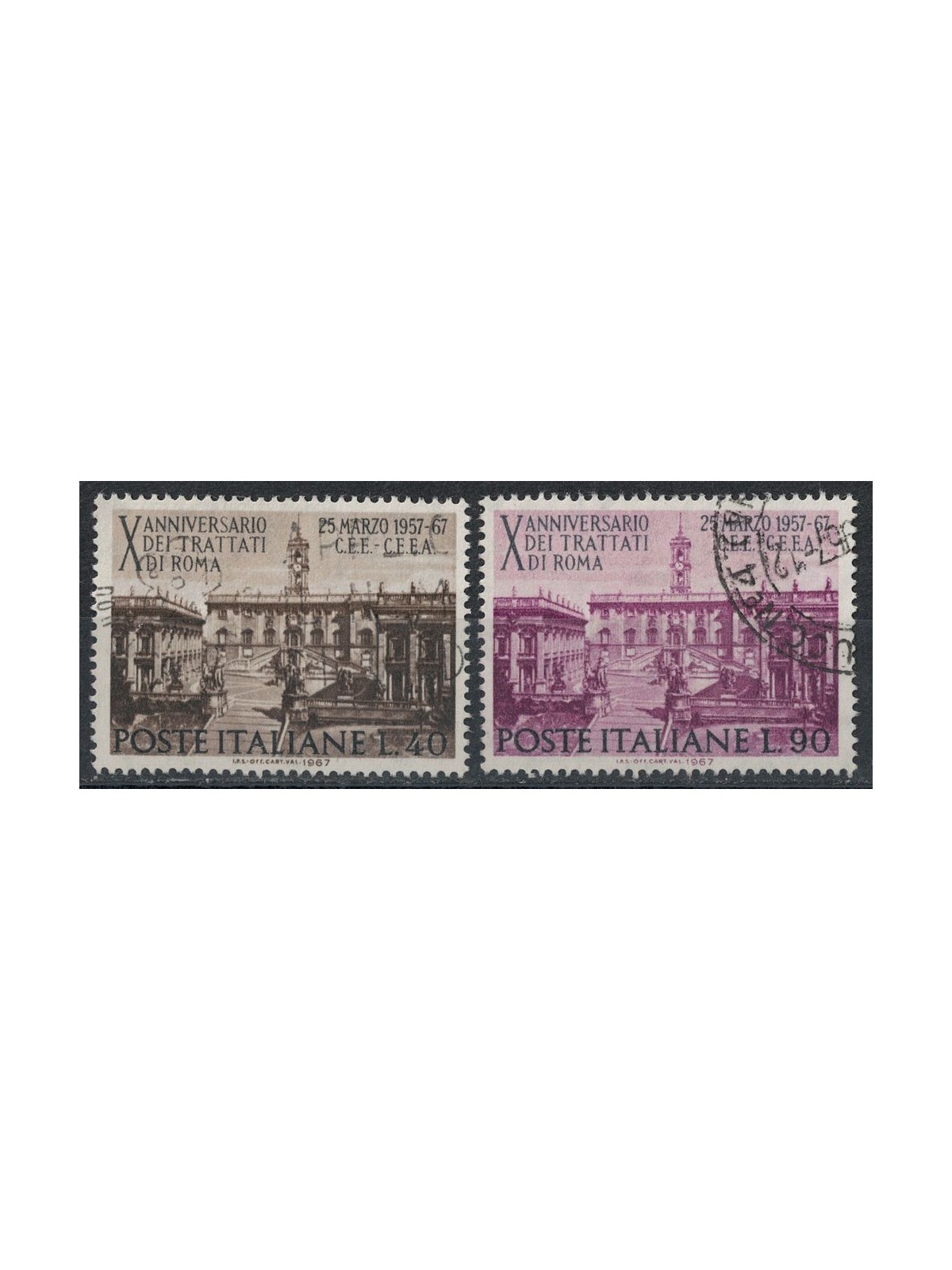 ITALY 1967 Treaties of Rome 2v us
