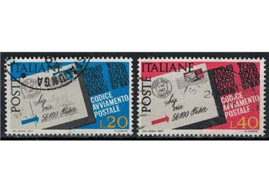 ITALY 1967 Postal code 2v us