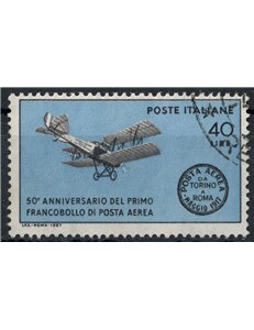 ITALIA 1967 Primo francobollo di posta aerea us