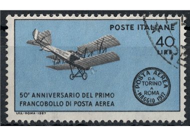 ITALIA 1967 Primo francobollo di posta aerea us