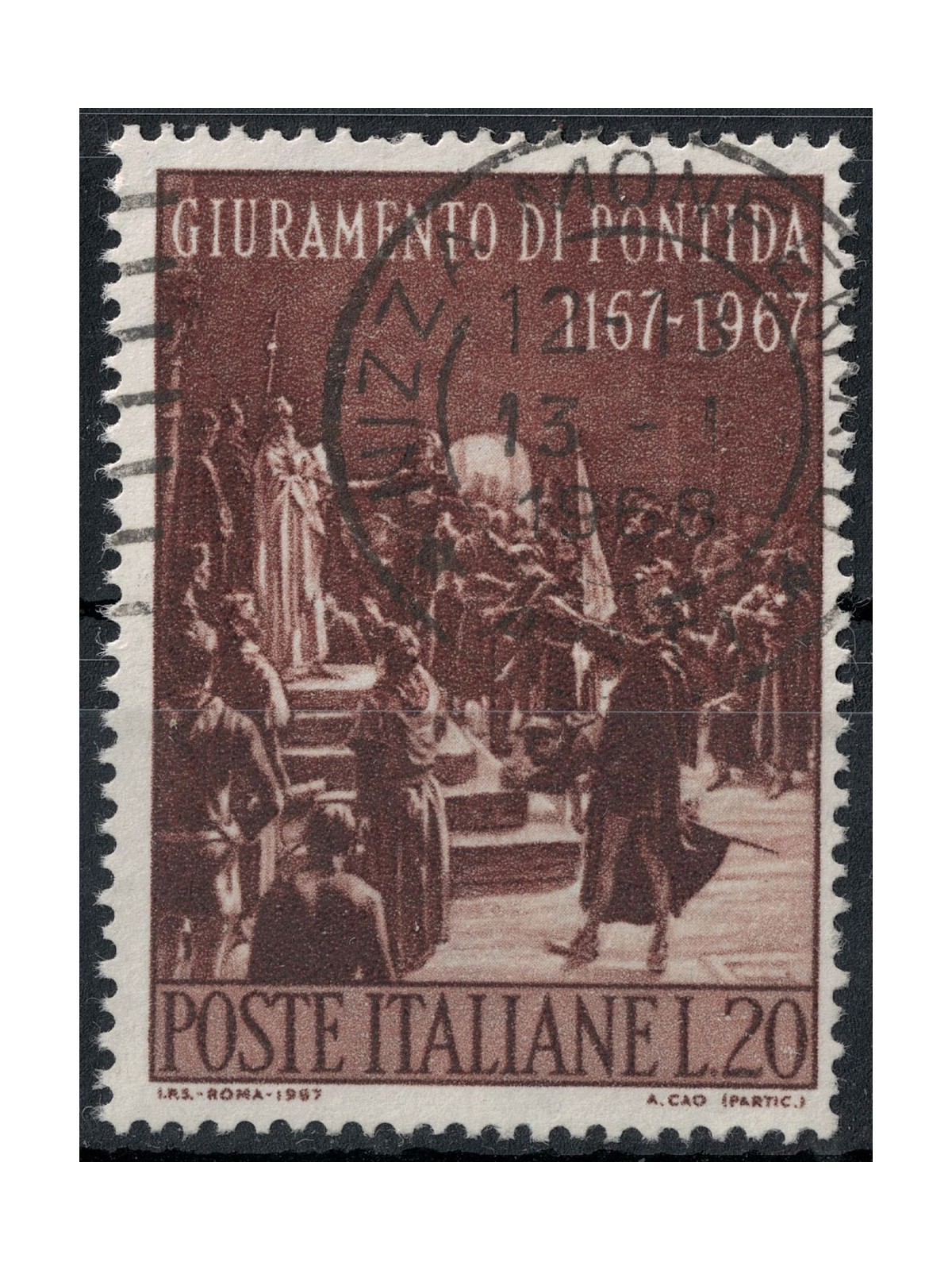 ITALY 1967 Pontida Oath us