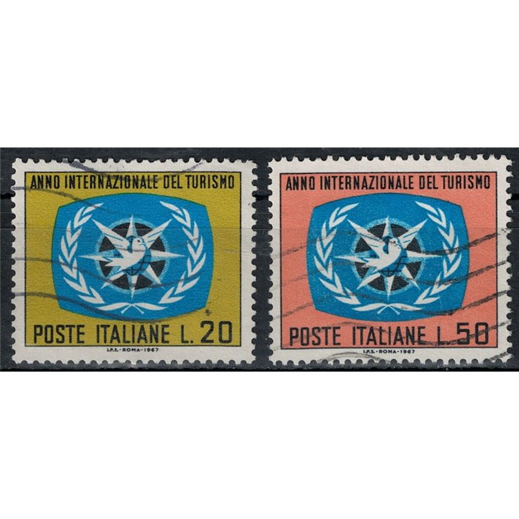 ITALY 1967 International Year of Tourism 2v us
