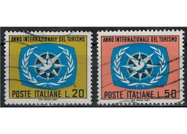 ITALY 1967 International Year of Tourism 2v us
