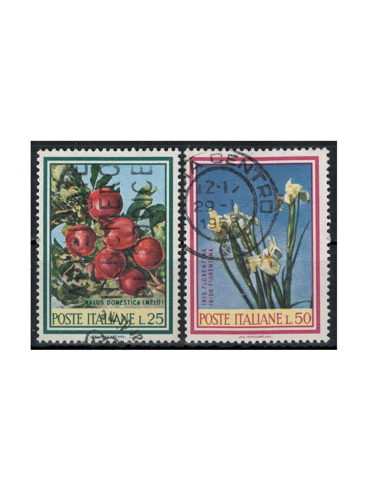ITALY 1967 Flora 2v us