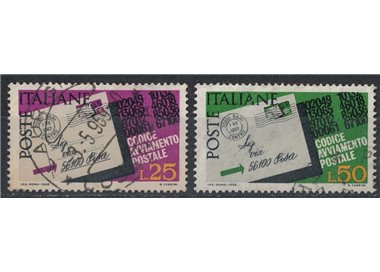 ITALY 1968 Postal code 2v us