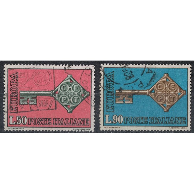 ITALY 1968 Europa 2v us