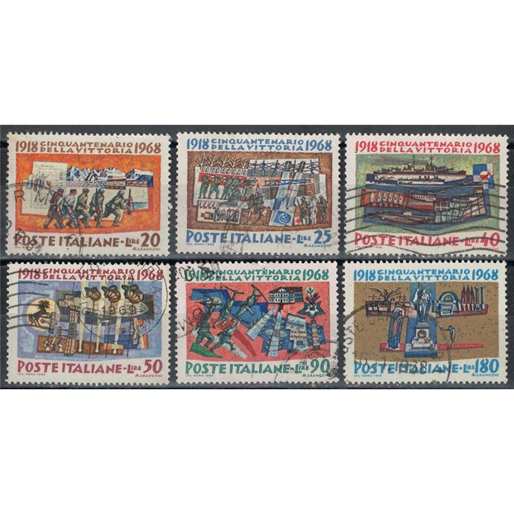 ITALIA 1968 Anniversario della Vittoria 6v us