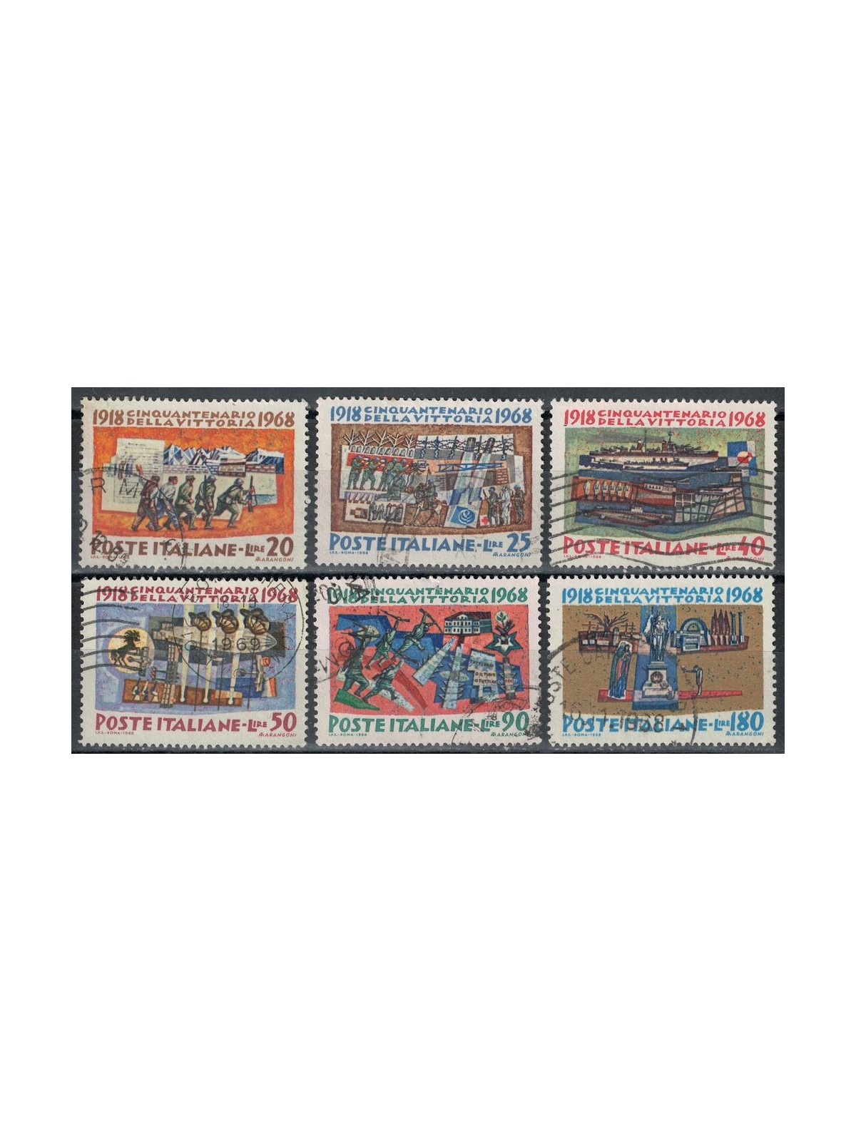 ITALIA 1968 Anniversario della Vittoria 6v us