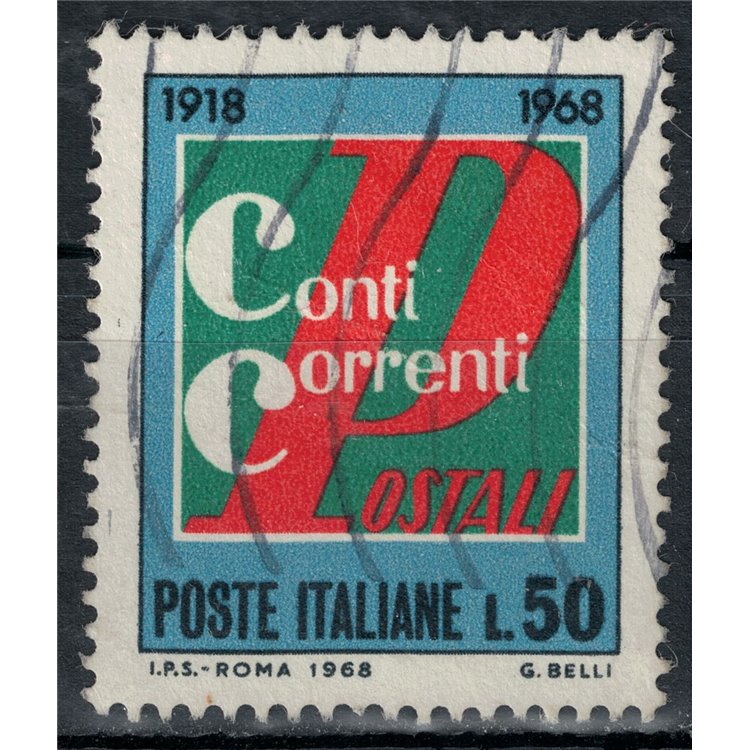 ITALY 1968 US postal current accounts