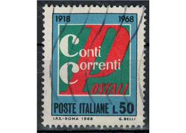 ITALIA 1968 Conti correnti postali us