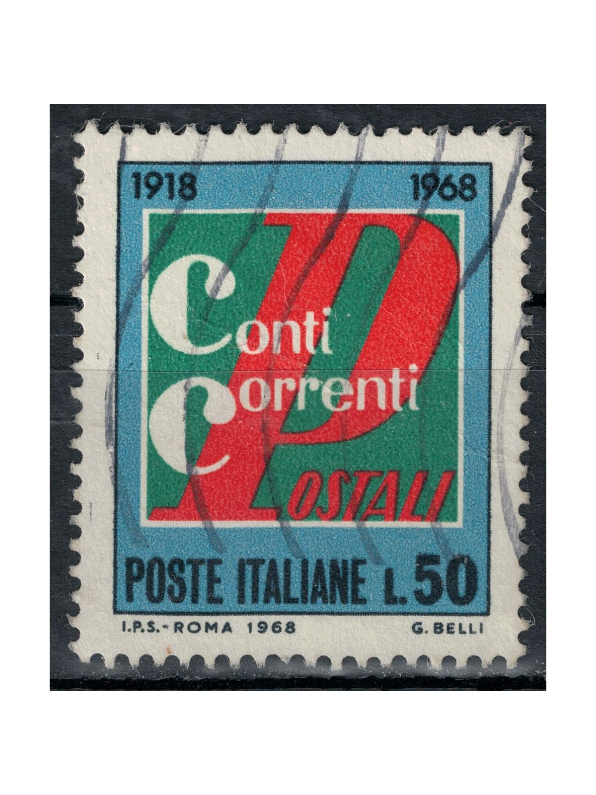 ITALY 1968 US postal current accounts