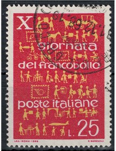 ITALIA 1968 Giornata del francobollo us
