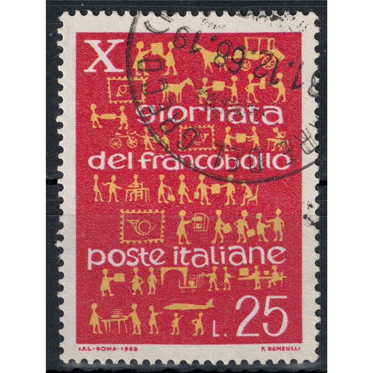 ITALY 1968 US Stamp Day