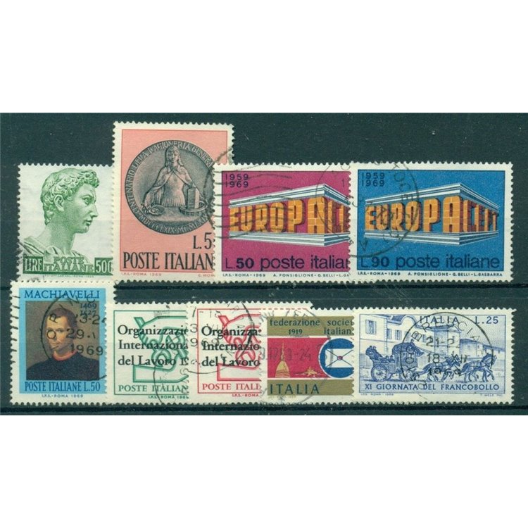 ITALY 1969 Complete Year 9v US