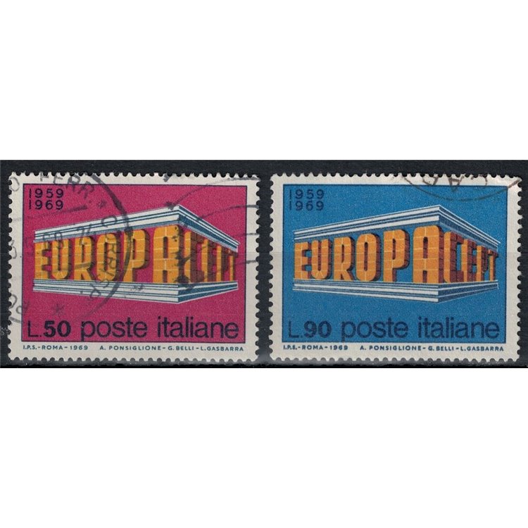 ITALY 1969 Europa 2v us