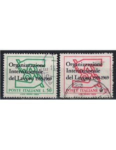 ITALY 1969 International Labour Organization 2v us