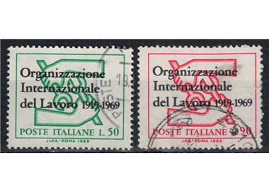ITALY 1969 International Labour Organization 2v us