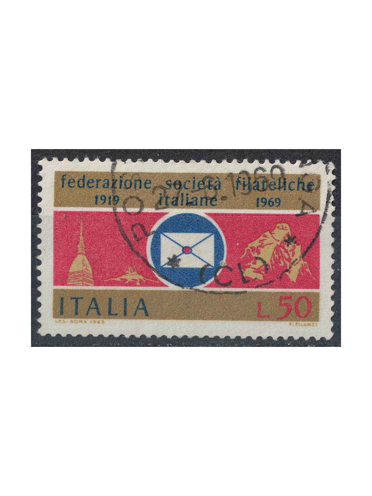 ITALY 1969 Federation of US Philatelic Societies