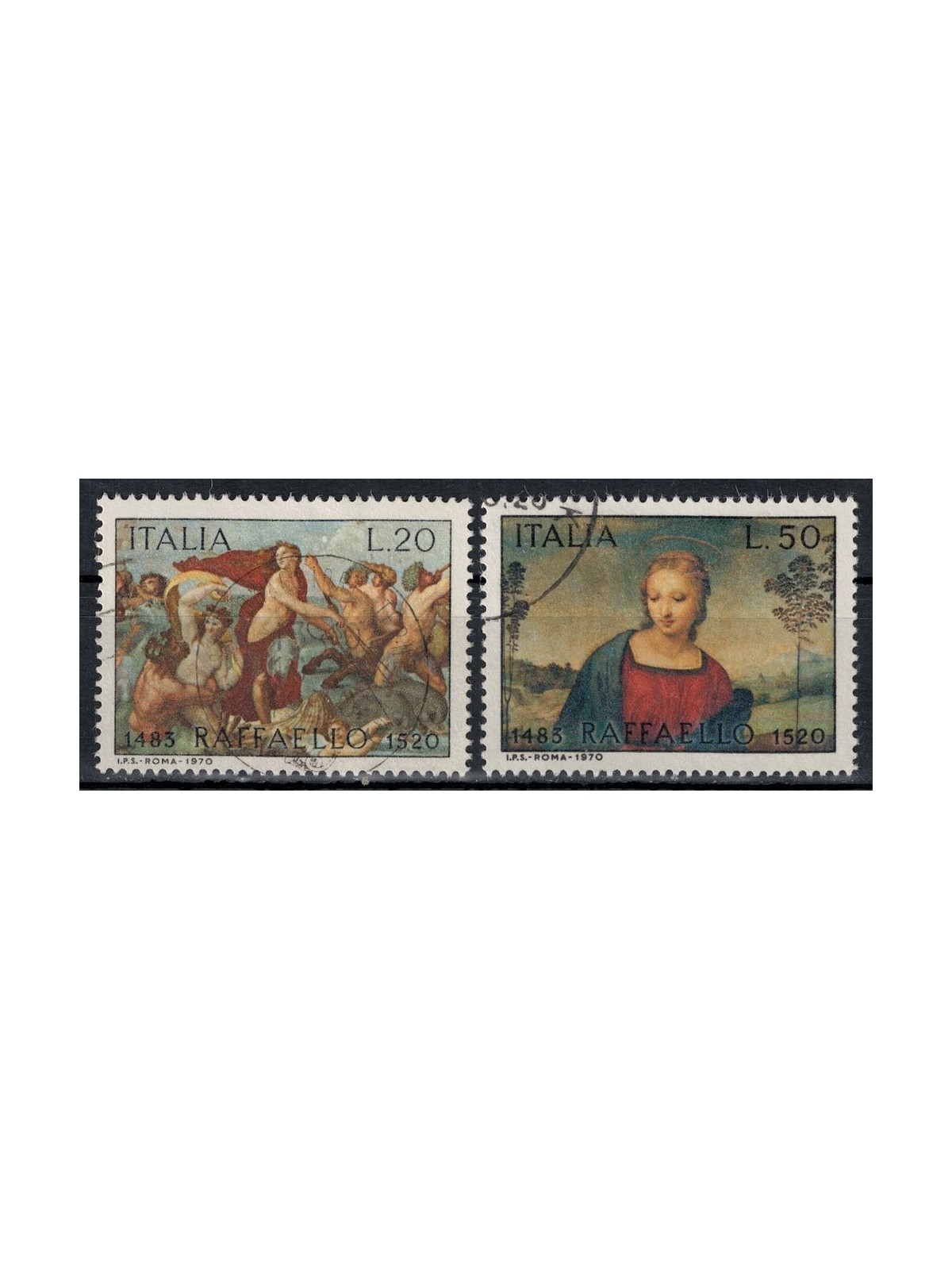 ITALIA 1970 Raffaello Sanzio 2v us