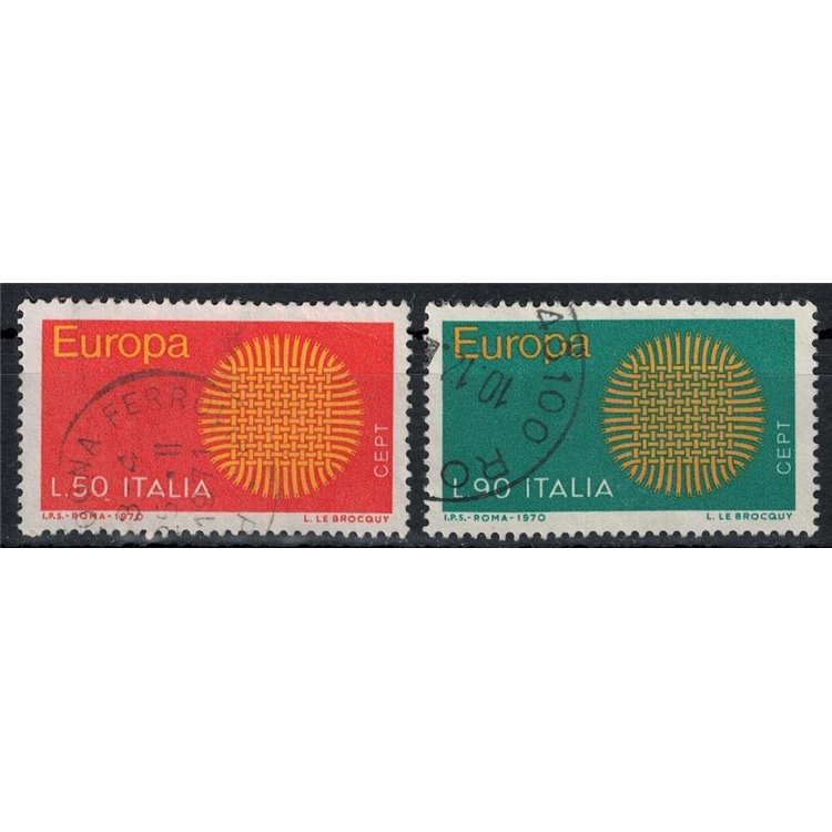 ITALY 1970 Europa 2v us