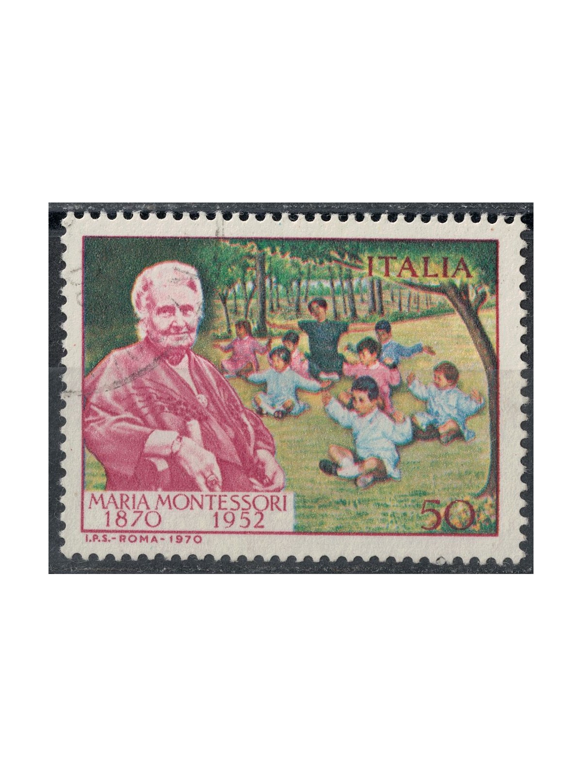 ITALIA 1970 Maria Montessori us