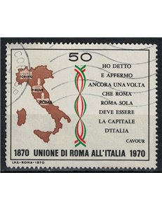 ITALY 1970 Union of Rome with Italy us