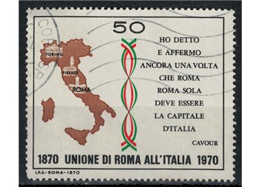ITALY 1970 Union of Rome with Italy us