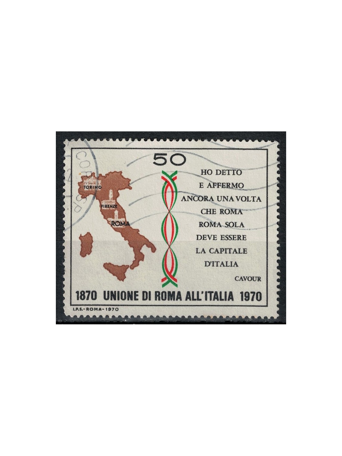 ITALY 1970 Union of Rome with Italy us