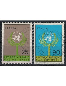 ITALIA 1970 Anniversario dell'ONU 2v us
