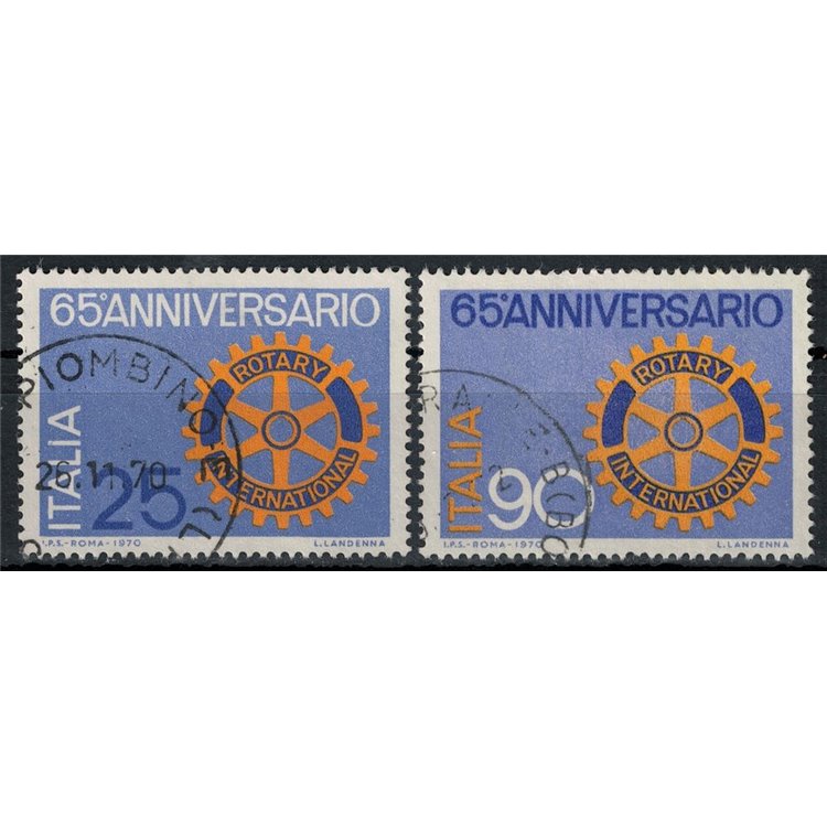 ITALY 1970 Rotary Club 2v us