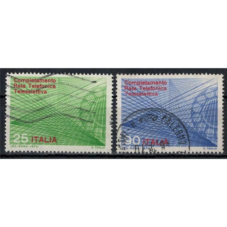 ITALY 1970 2v us teleselective telephone network