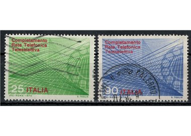 ITALY 1970 2v us teleselective telephone network