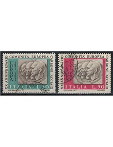 ITALIA 1971 Ventennale della CECA 2v us