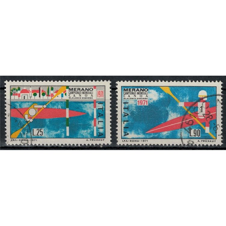 ITALY 1971 World Canoe Championships 2v us