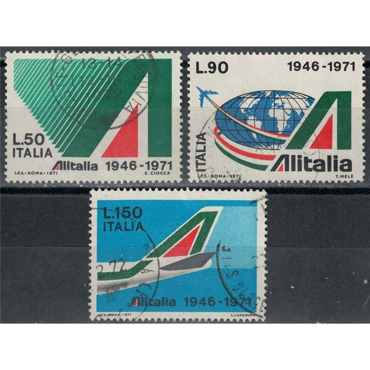 ITALY 1971 Alitalia 3v us