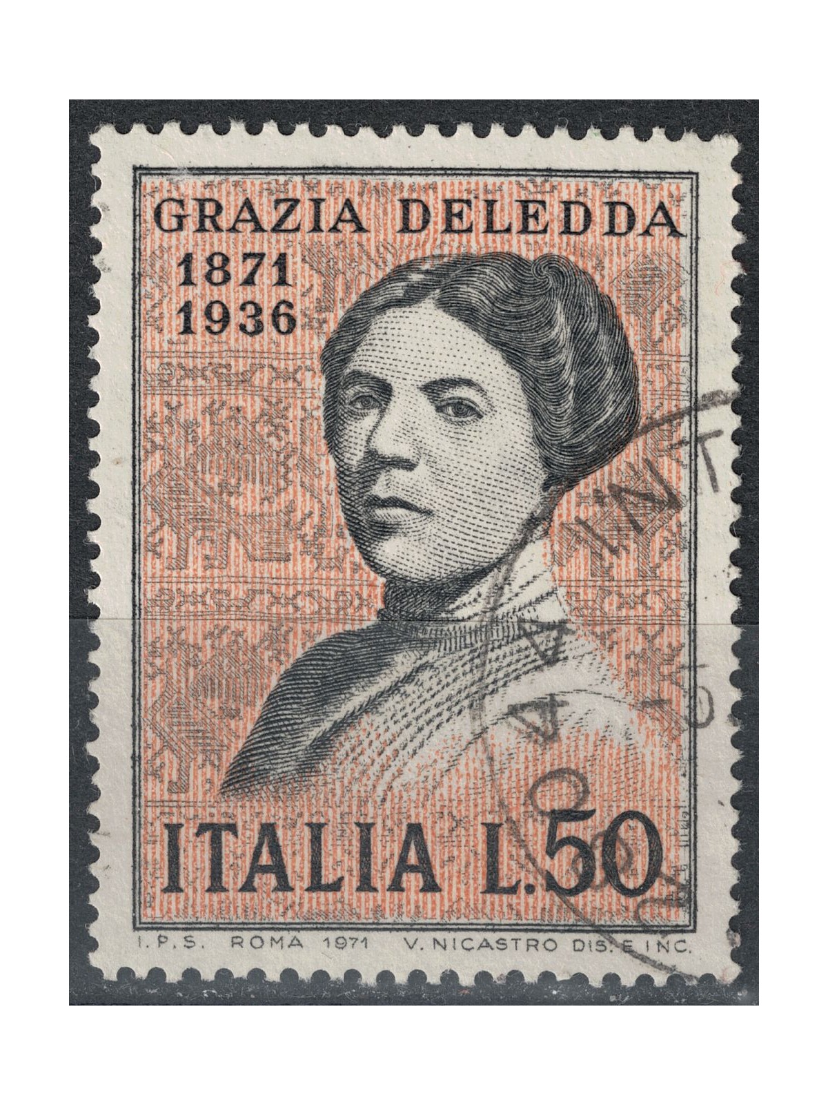 ITALY 1971 Grazia Deledda us