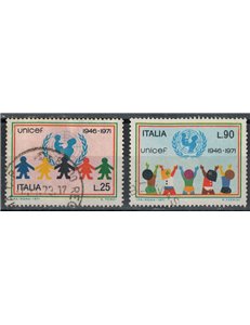 ITALIA 1971 Unicef 2v us