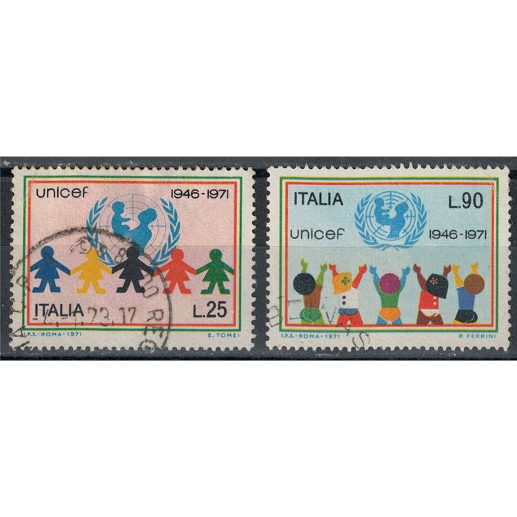 ITALIA 1971 Unicef 2v us
