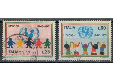 ITALIA 1971 Unicef 2v us
