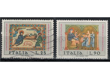 ITALIA 1971 Natale 2v us